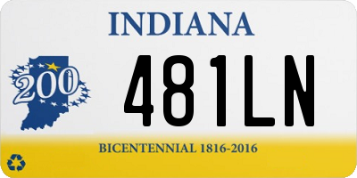 IN license plate 481LN