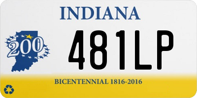 IN license plate 481LP