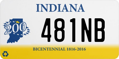 IN license plate 481NB