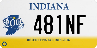 IN license plate 481NF