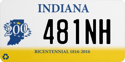 IN license plate 481NH