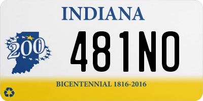 IN license plate 481NO