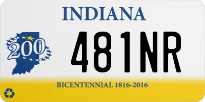 IN license plate 481NR