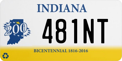 IN license plate 481NT