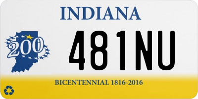 IN license plate 481NU