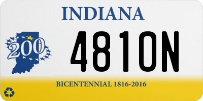 IN license plate 481ON