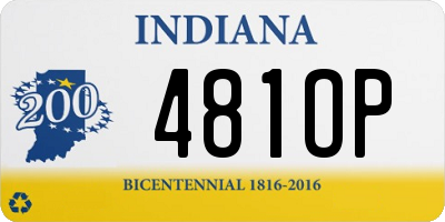 IN license plate 481OP