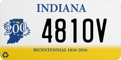 IN license plate 481OV