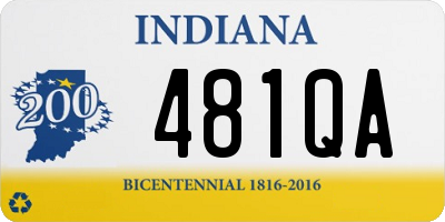 IN license plate 481QA