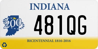 IN license plate 481QG