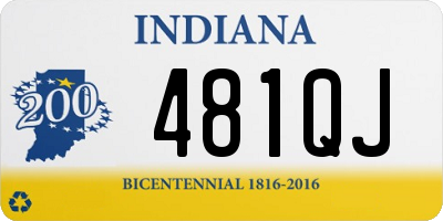 IN license plate 481QJ