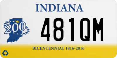 IN license plate 481QM