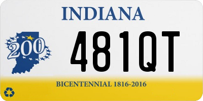 IN license plate 481QT