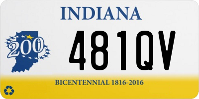 IN license plate 481QV