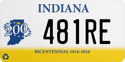 IN license plate 481RE