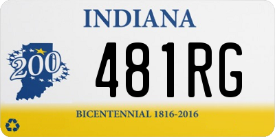 IN license plate 481RG