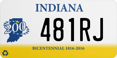 IN license plate 481RJ