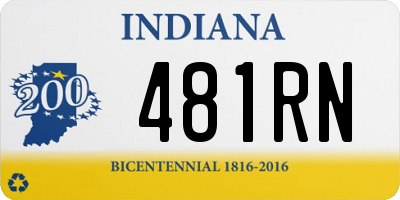 IN license plate 481RN