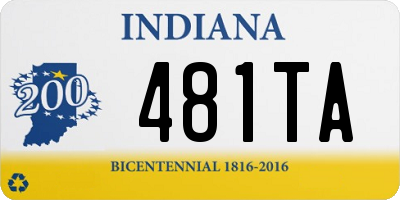 IN license plate 481TA