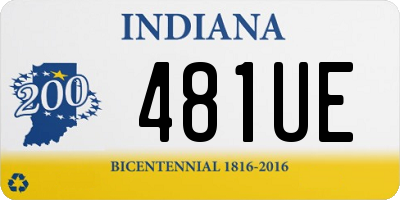 IN license plate 481UE