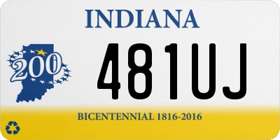 IN license plate 481UJ