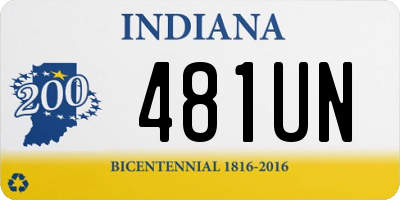 IN license plate 481UN