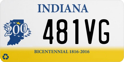 IN license plate 481VG