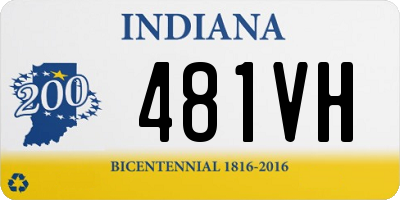 IN license plate 481VH