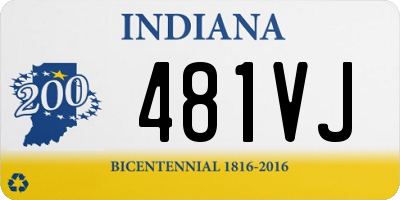 IN license plate 481VJ
