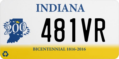 IN license plate 481VR