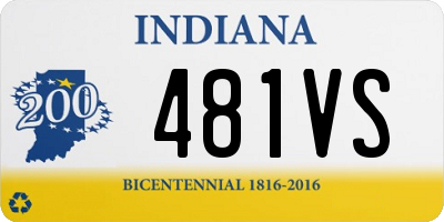 IN license plate 481VS
