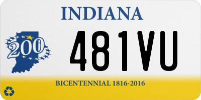 IN license plate 481VU