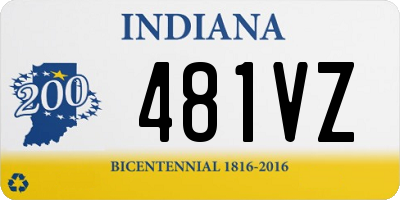 IN license plate 481VZ