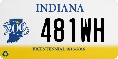 IN license plate 481WH