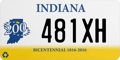 IN license plate 481XH
