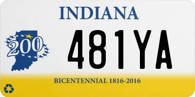 IN license plate 481YA