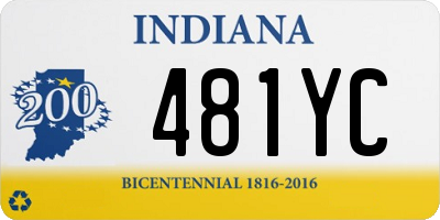 IN license plate 481YC