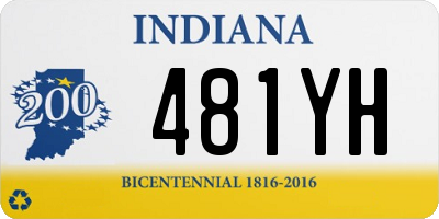 IN license plate 481YH