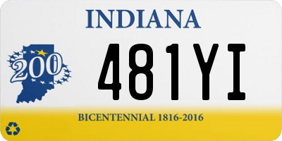 IN license plate 481YI