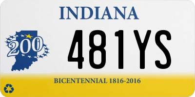 IN license plate 481YS