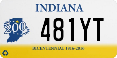 IN license plate 481YT