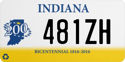 IN license plate 481ZH