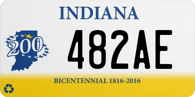 IN license plate 482AE