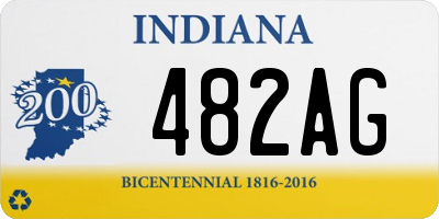 IN license plate 482AG