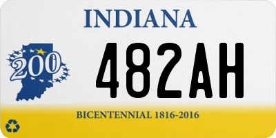 IN license plate 482AH