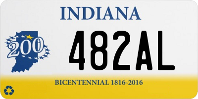 IN license plate 482AL