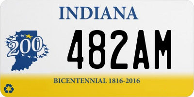 IN license plate 482AM