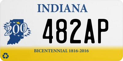 IN license plate 482AP