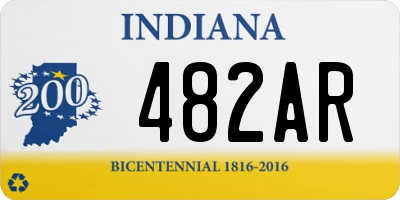 IN license plate 482AR