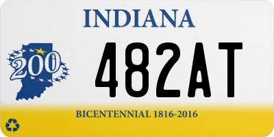 IN license plate 482AT